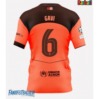 Barcelona Paez Gavi #6 Tricou Fotbal Replică 2025-26 Barbati Treilea